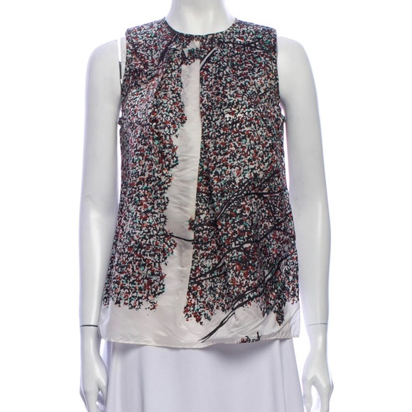 authentic BALENCIAGA size 36 silk shell top - Picture 1 of 12